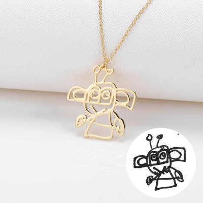 DoodleMemories™ PERSONALISED HANDMADE DOODLE NECKLACE