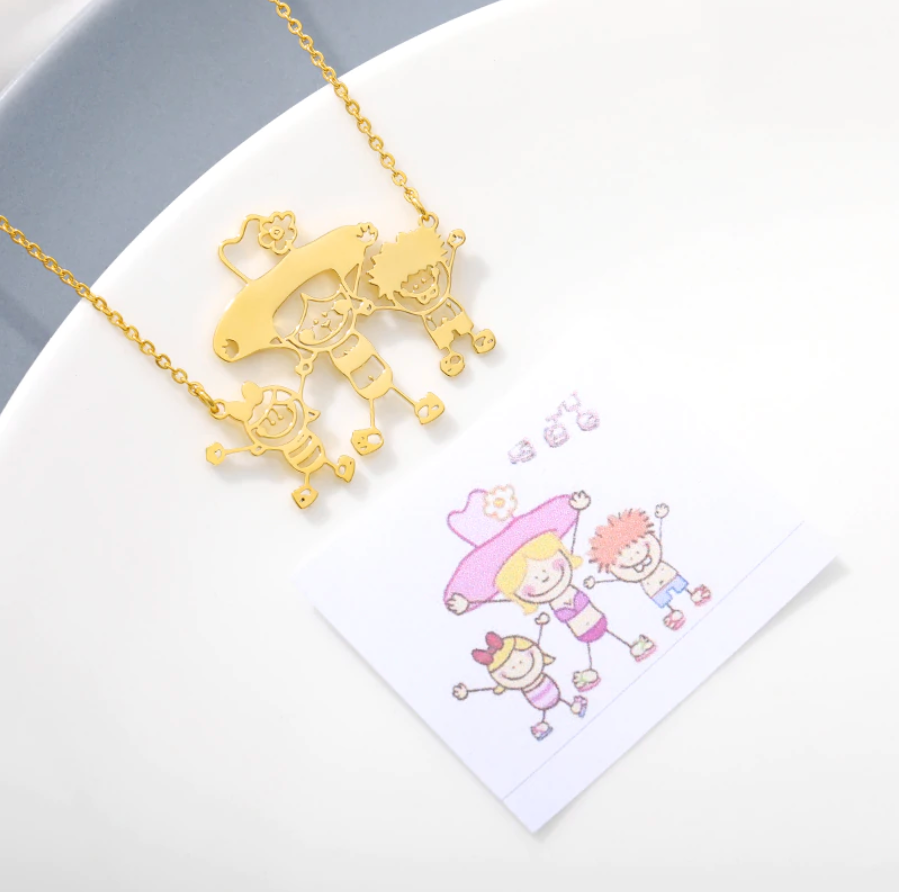 DoodleMemories™ PERSONALISED HANDMADE DOODLE NECKLACE