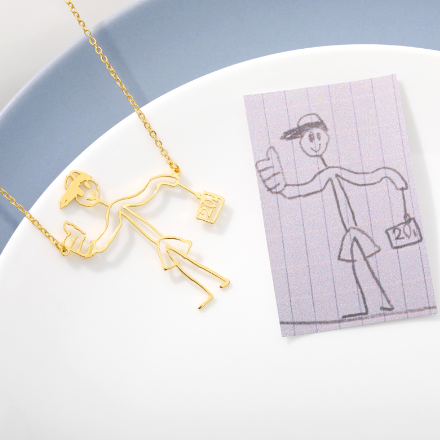 DoodleMemories™ PERSONALISED HANDMADE DOODLE NECKLACE