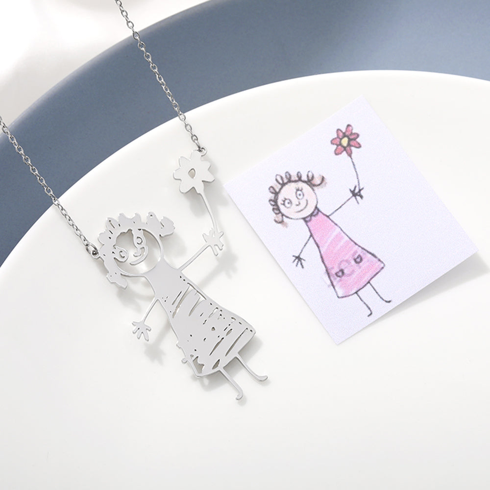 DoodleMemories™ PERSONALISED HANDMADE DOODLE NECKLACE